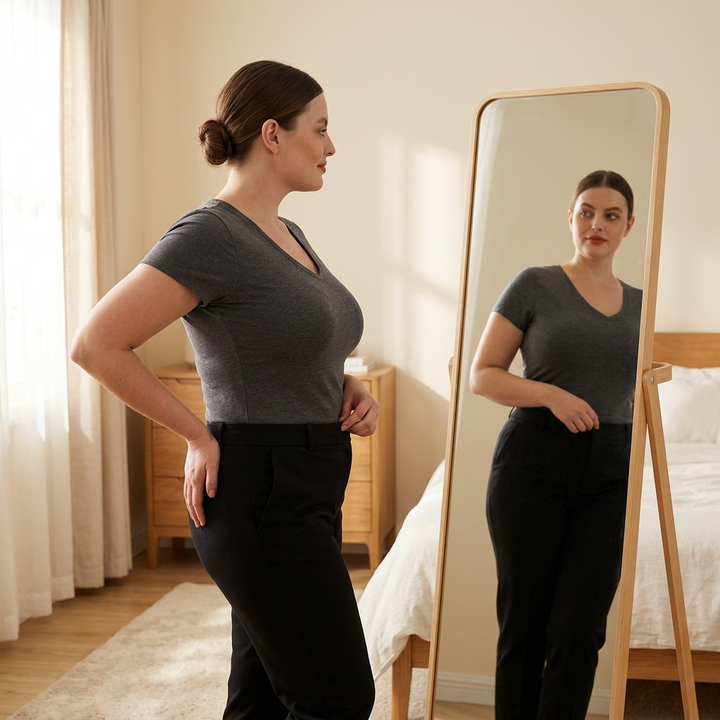 Airella – Kobiecy trådlös bh z głębokim urringning V