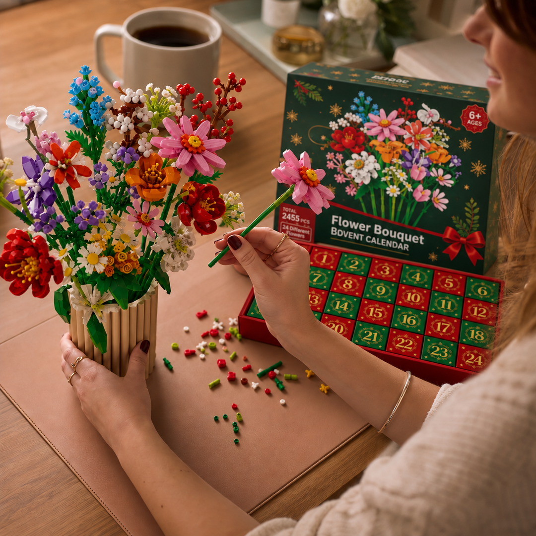 Advent Bloom – 24-dagars kalendarz adwentowy z kwiatami för budowania