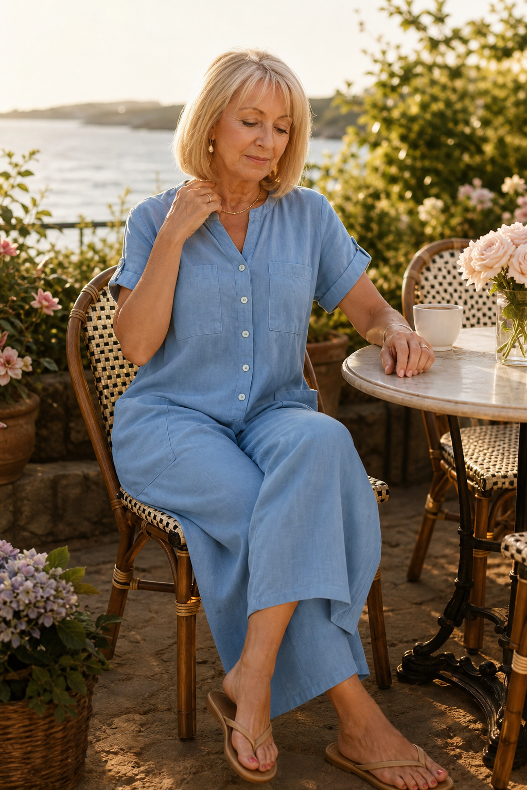 Wearbella – Lös kombinezon z vida ben i kieszeniami