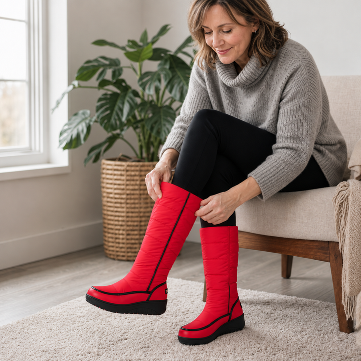 Longara – Wysokie Boots z Pluszowym Finish