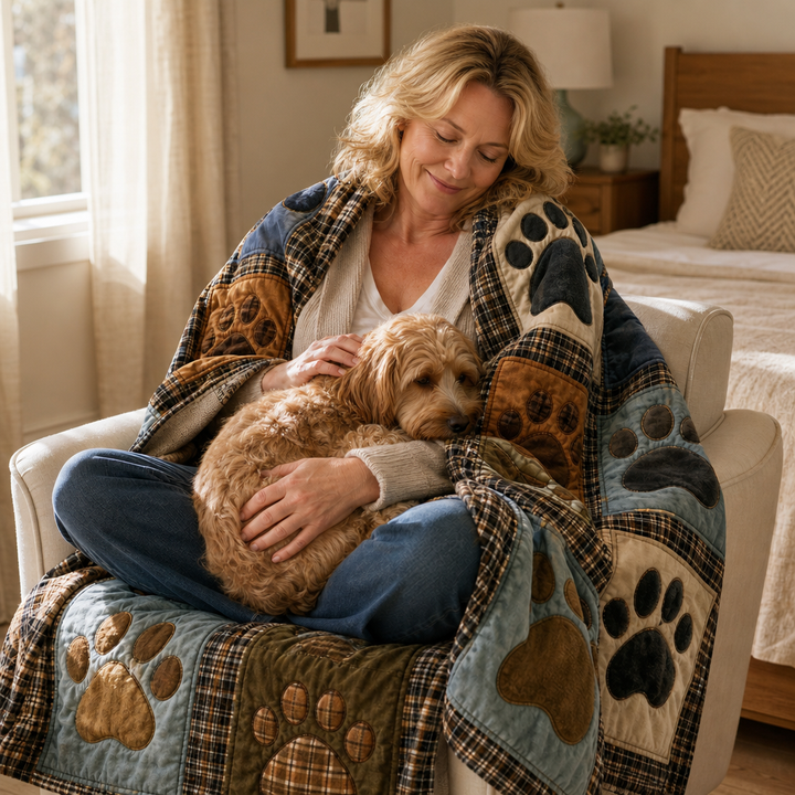 Pawhaven – Drukowany Koc Fleece w Mönster Łap
