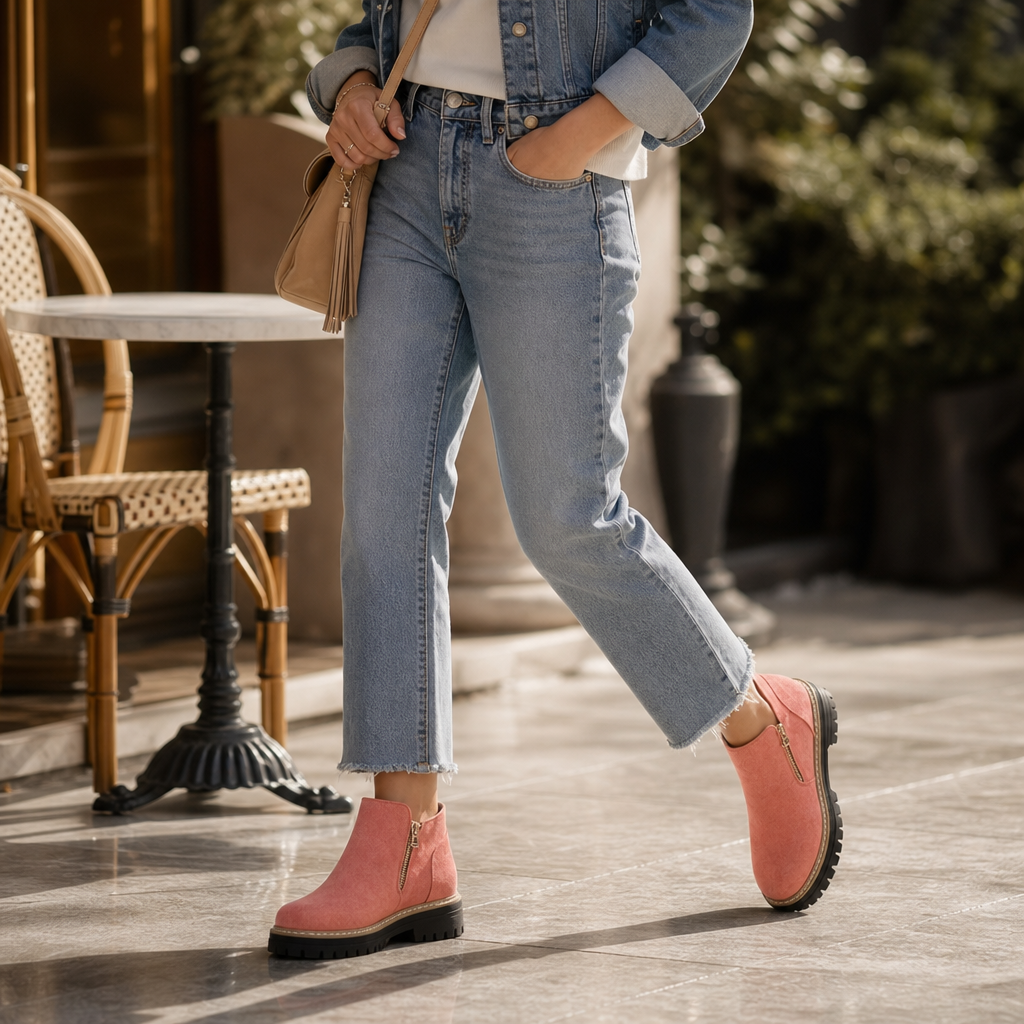 Stepwell – Boots på kwadratowym klack z wyściółką