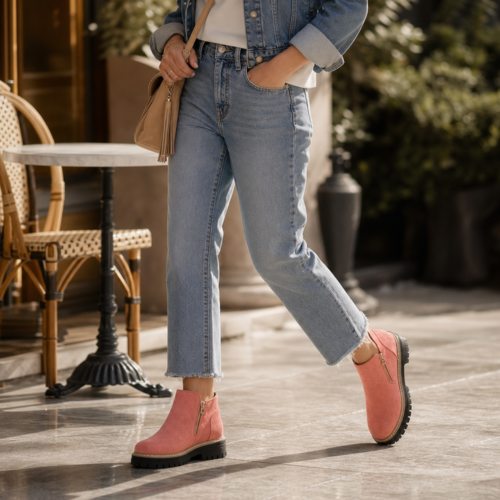 Stepwell – Boots på kwadratowym klack z wyściółką