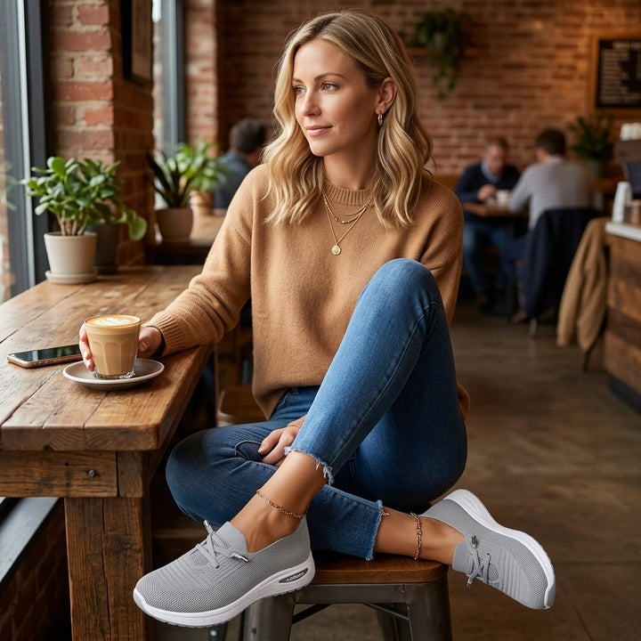 Strideflow – Lekkie Siatkowe Sneakers Slip-On