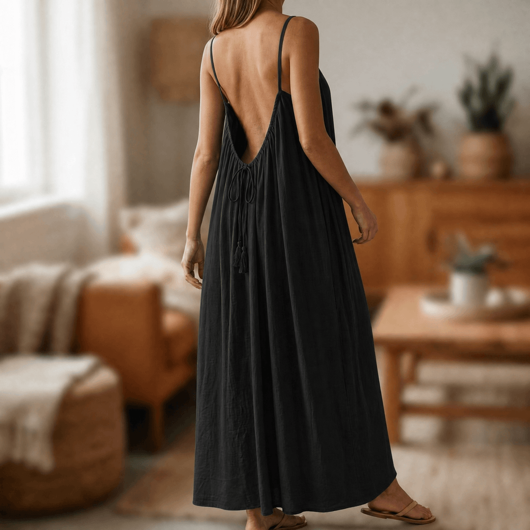 Lunavia – Maxidress utan rygg på varma letnie dagar