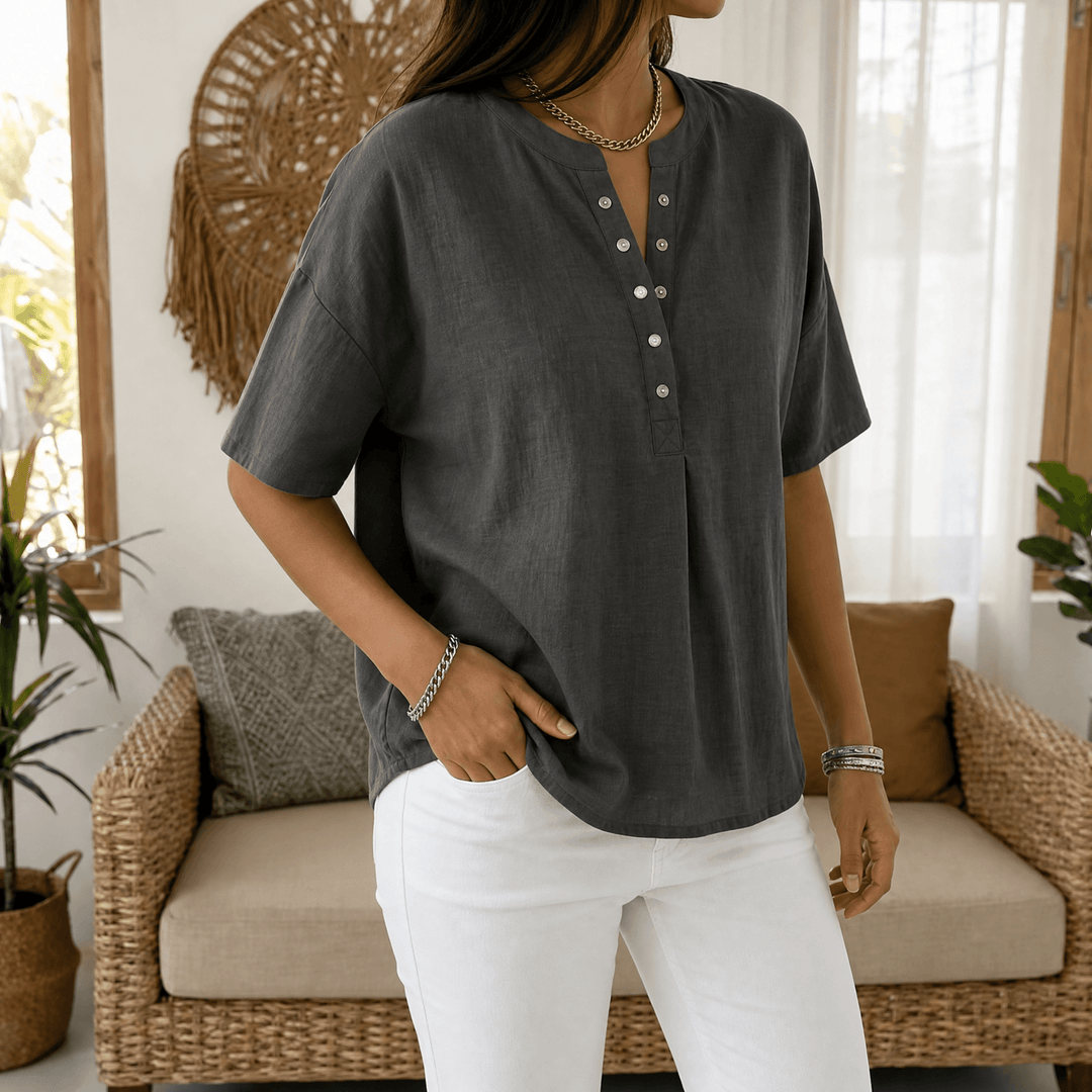 Lunavia Effortless Blus Henley för kvinnor