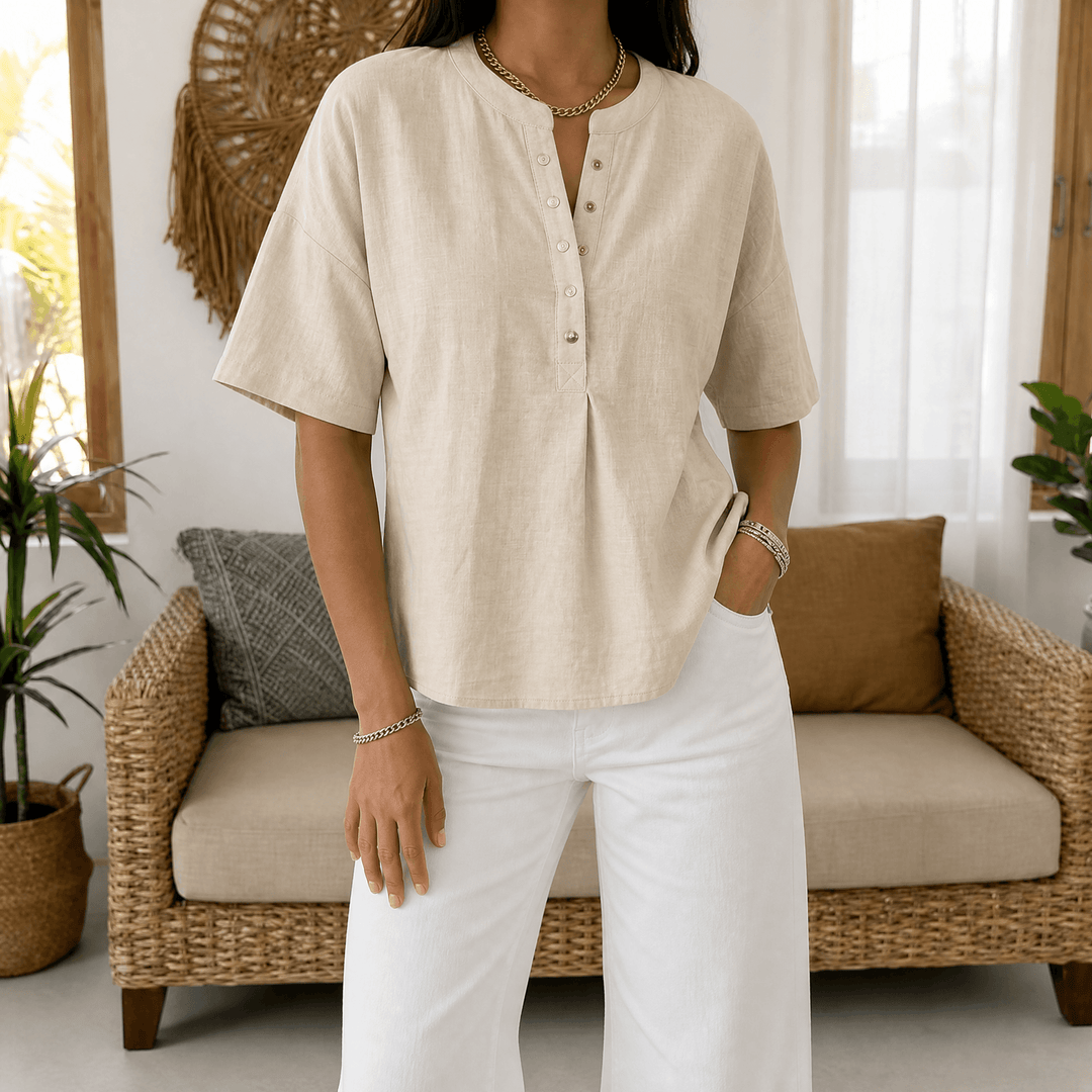 Lunavia Effortless Blus Henley för kvinnor