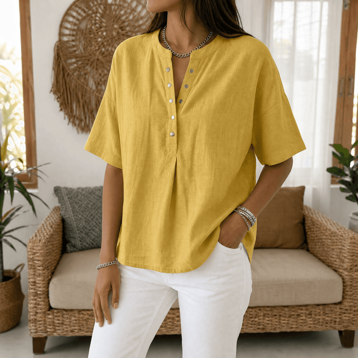 Lunavia Effortless Blus Henley för kvinnor