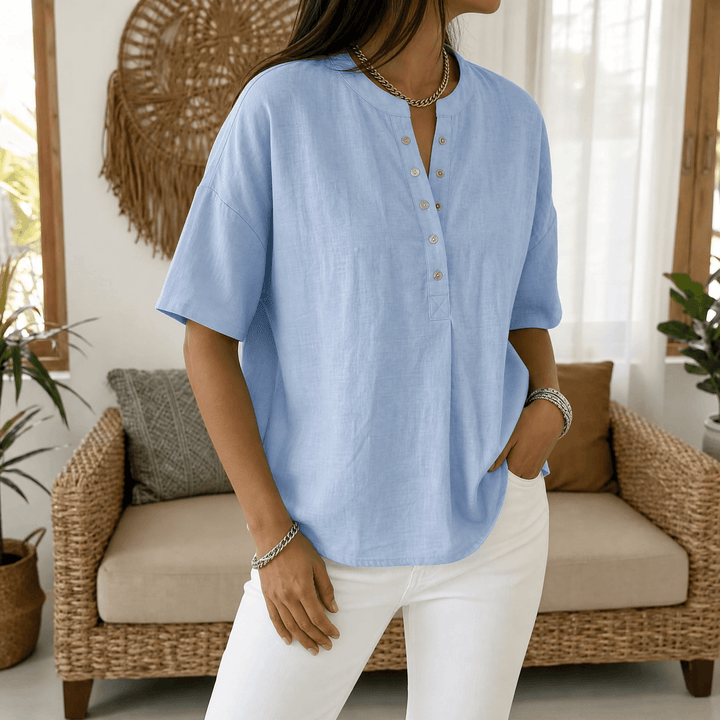 Lunavia Effortless Blus Henley för kvinnor