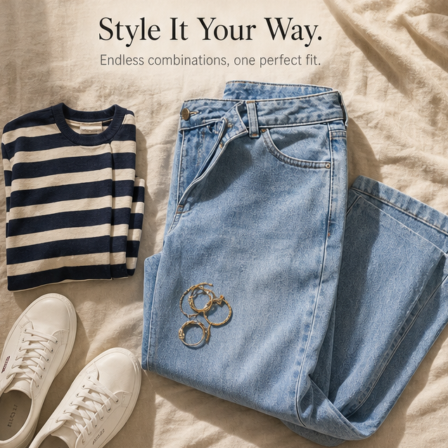 Lunavia – Dam jeans w stilu vintage z vida ben