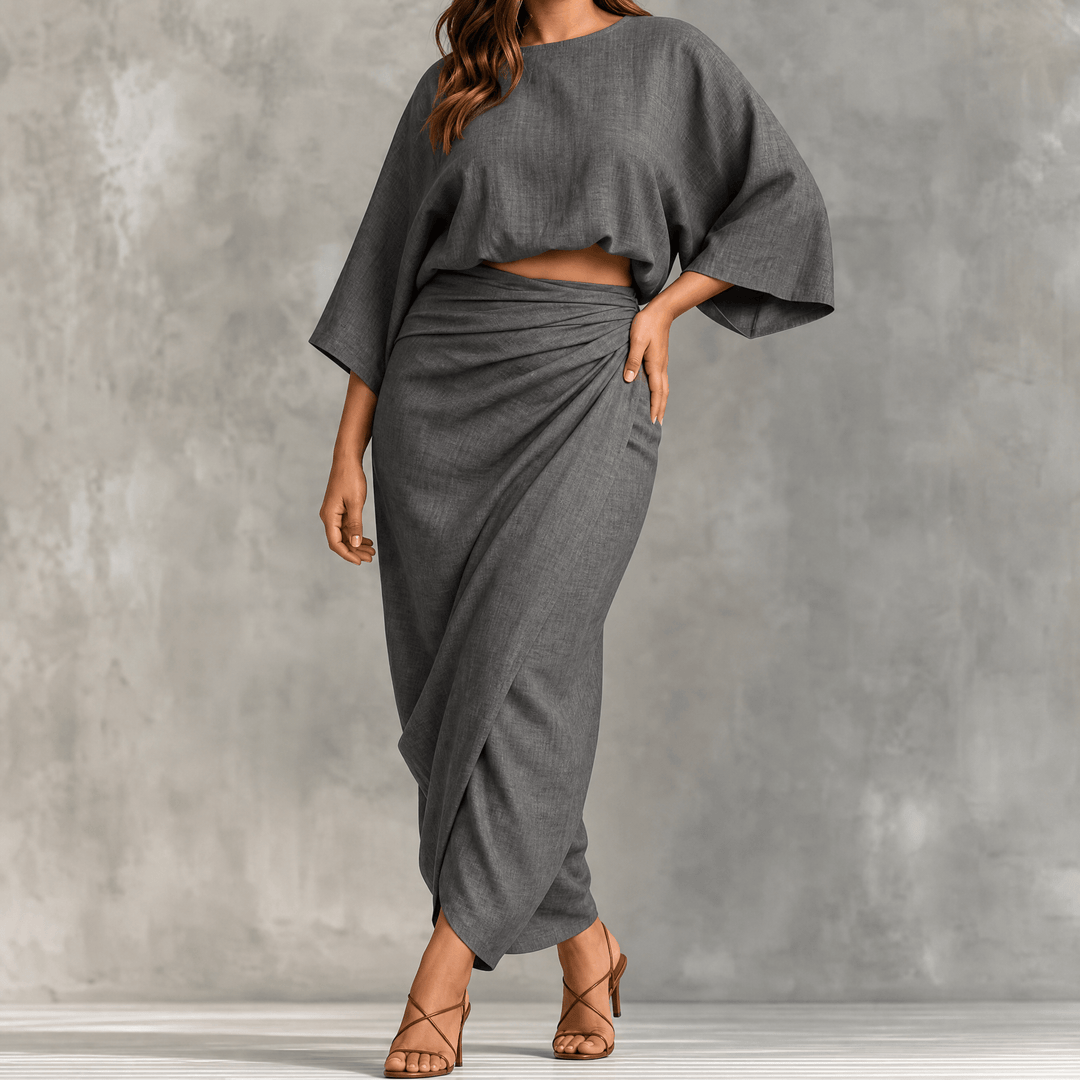 Lunavia – Dam set z kimono ärm w storlekze plus