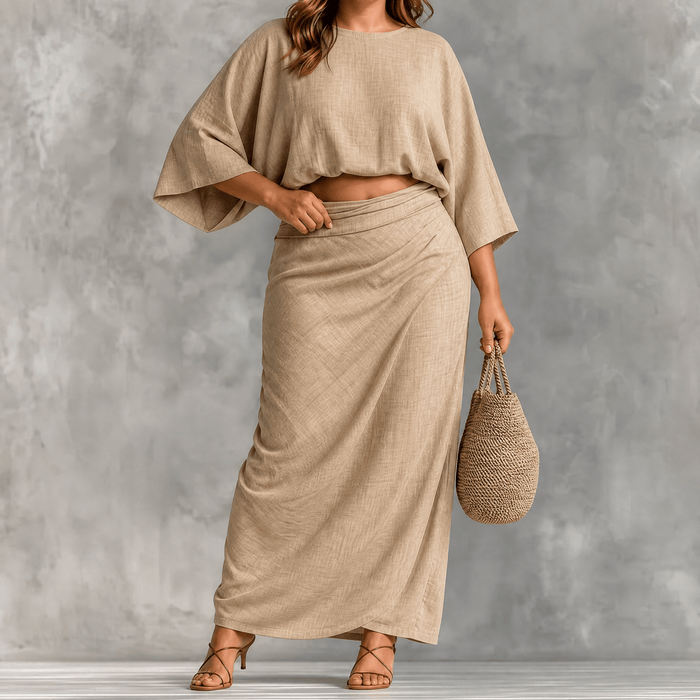 Lunavia – Dam set z kimono ärm w storlekze plus