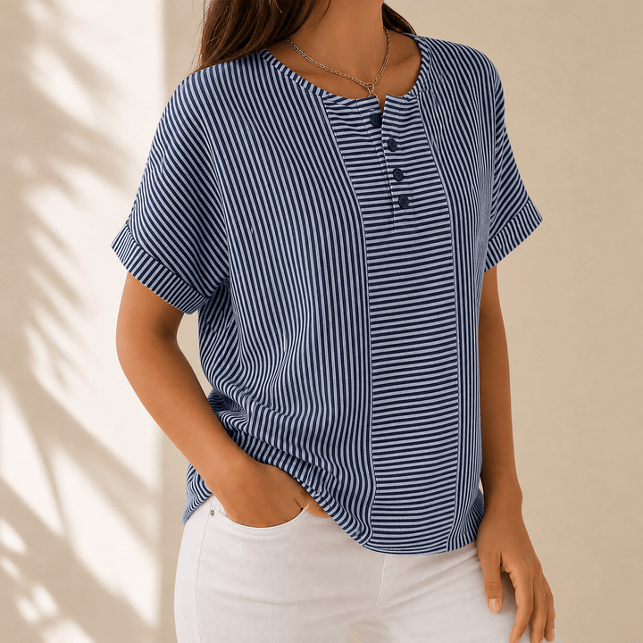 Lunavia – Dam blus Henley z odchudzającymi band