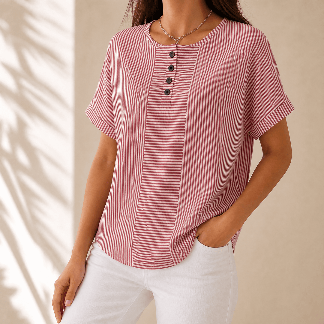 Lunavia – Dam blus Henley z odchudzającymi band