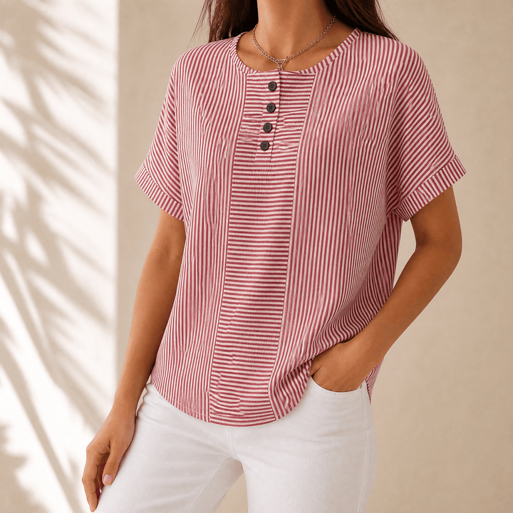 Lunavia – Dam blus Henley z odchudzającymi band