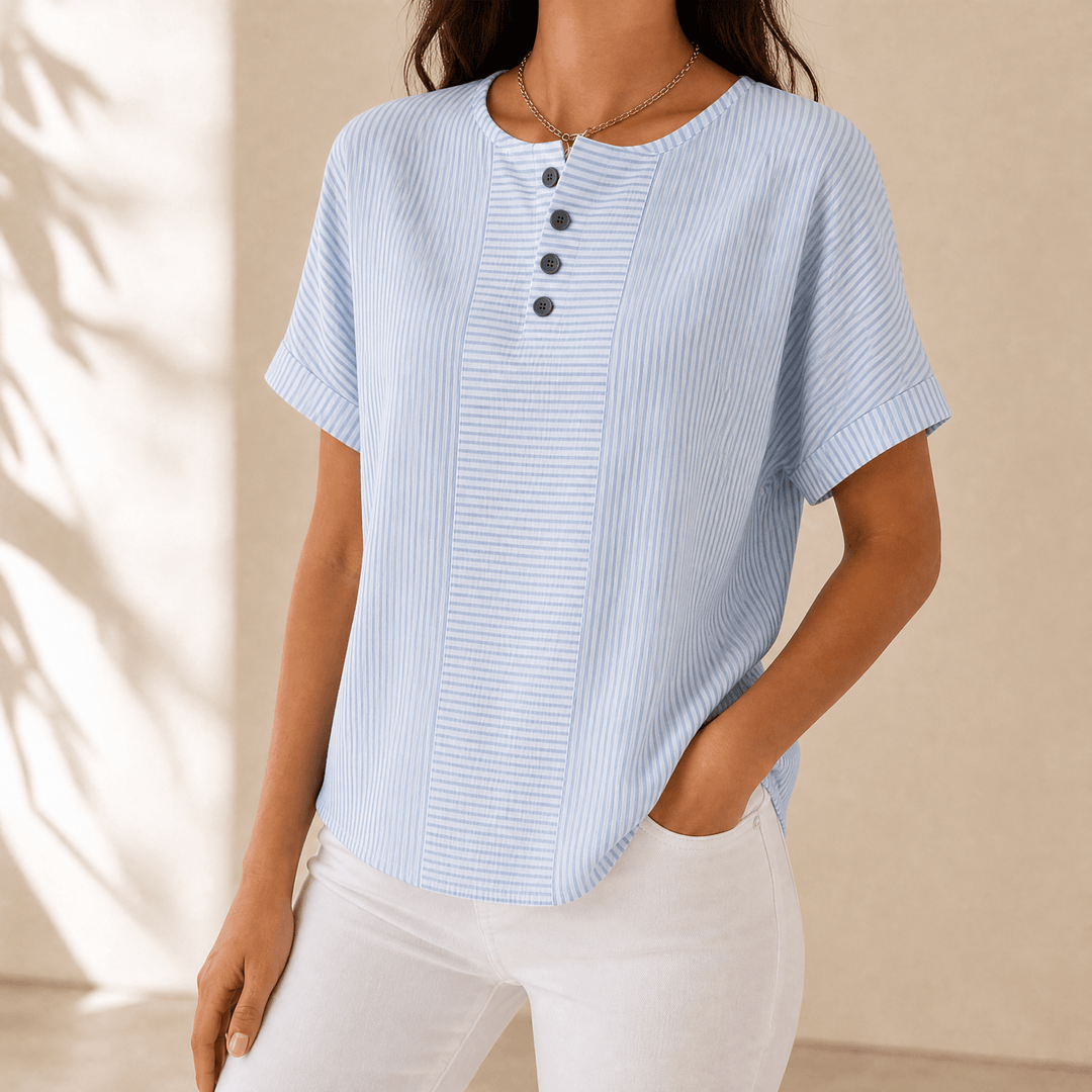 Lunavia – Dam blus Henley z odchudzającymi band