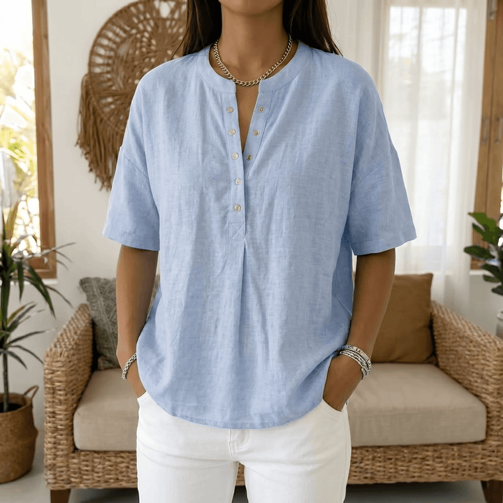 Lunavia Effortless Blus Henley för kvinnor