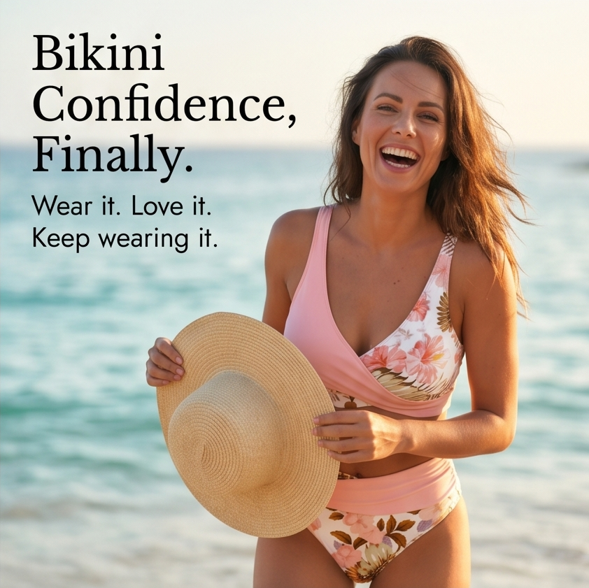 Marivela – Set bikini z kopertowym topem, podkreślający mage