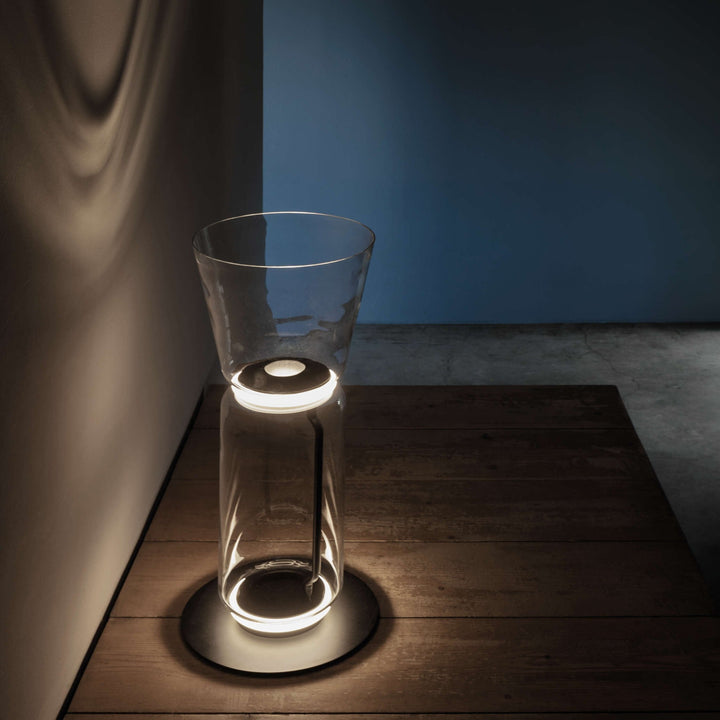 Bambu Glas Golvlampa