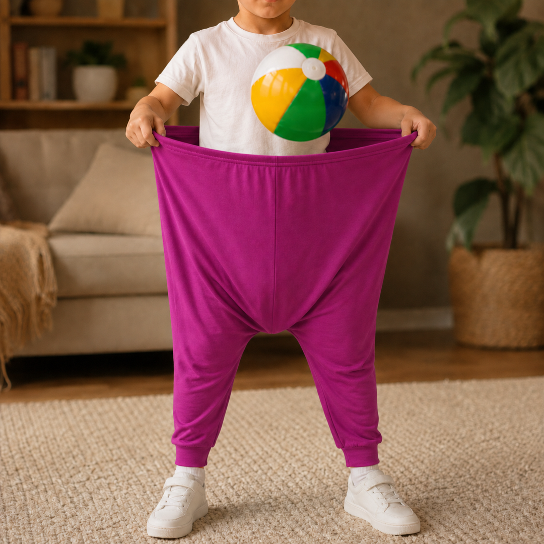 Gigglepants – Byxor för łapania piłek för bärande på rodzinną imprezę