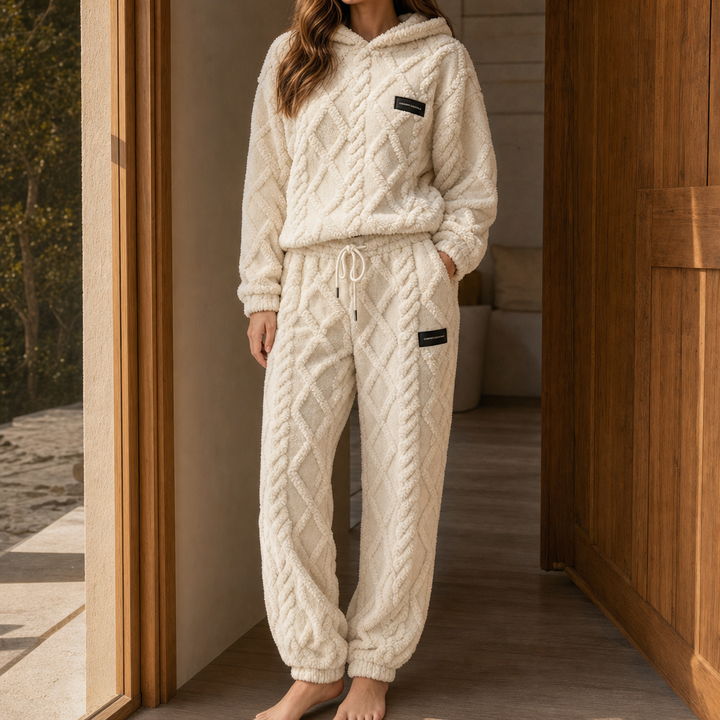 Cloudwarm – Set z Kapturkiem i Spodniami w Utseende Fleece