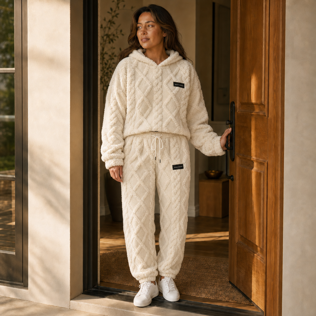 Cloudwarm – Set z Kapturkiem i Spodniami w Utseende Fleece