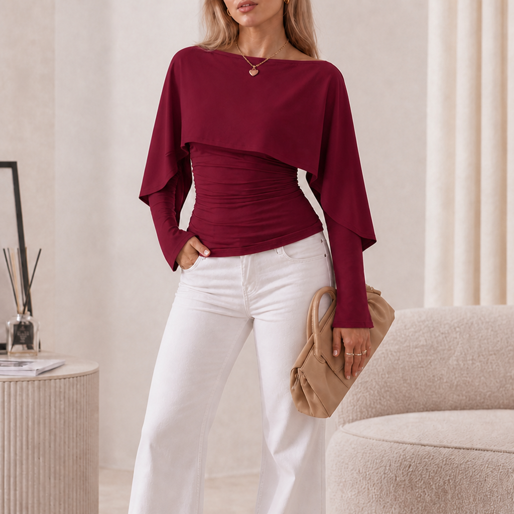Wearbella – Narzutka z falbaną i ręKaffemi nietoperzami