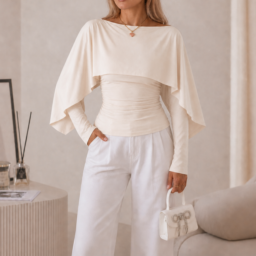 Wearbella – Narzutka z falbaną i ręKaffemi nietoperzami