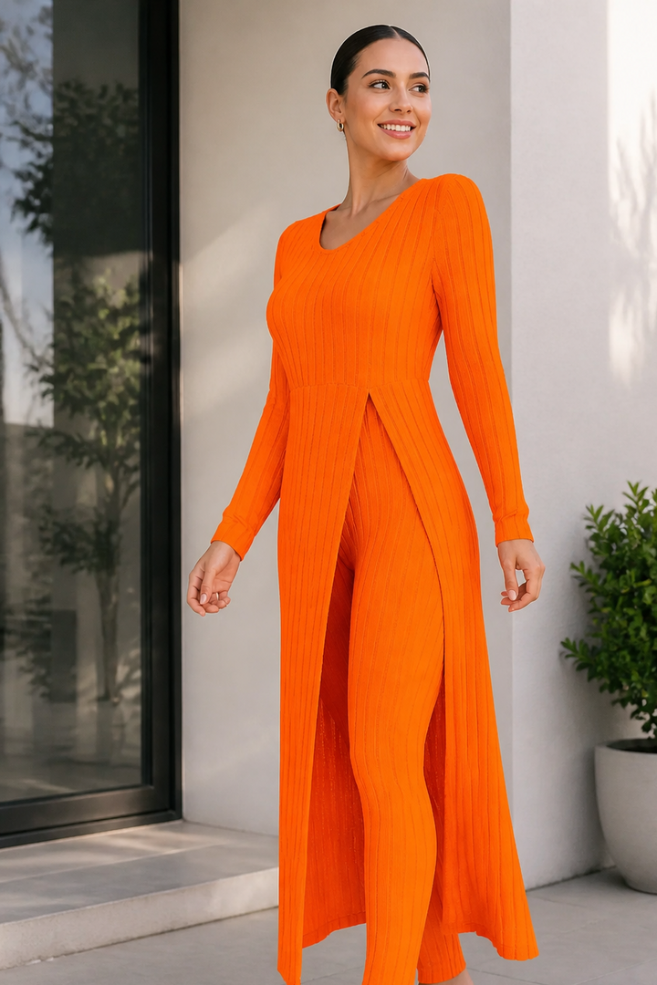 Wearbella – Set z Długim Topem i Slim Spodniami