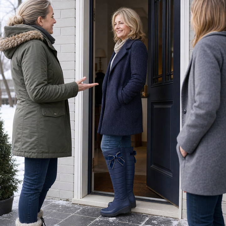 Duvella – Wysokie Vinter Boots w Stilu Puchowym