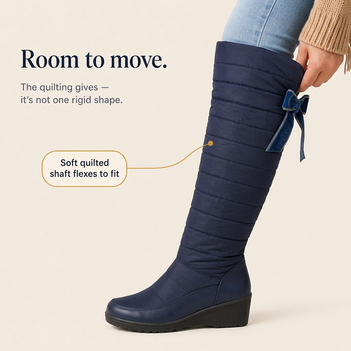 Duvella – Wysokie Vinter Boots w Stilu Puchowym