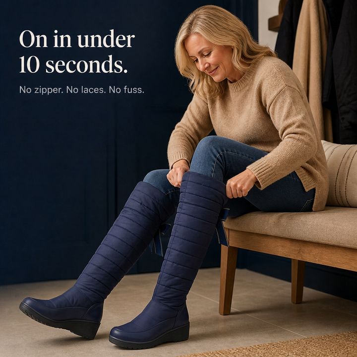 Duvella – Wysokie Vinter Boots w Stilu Puchowym