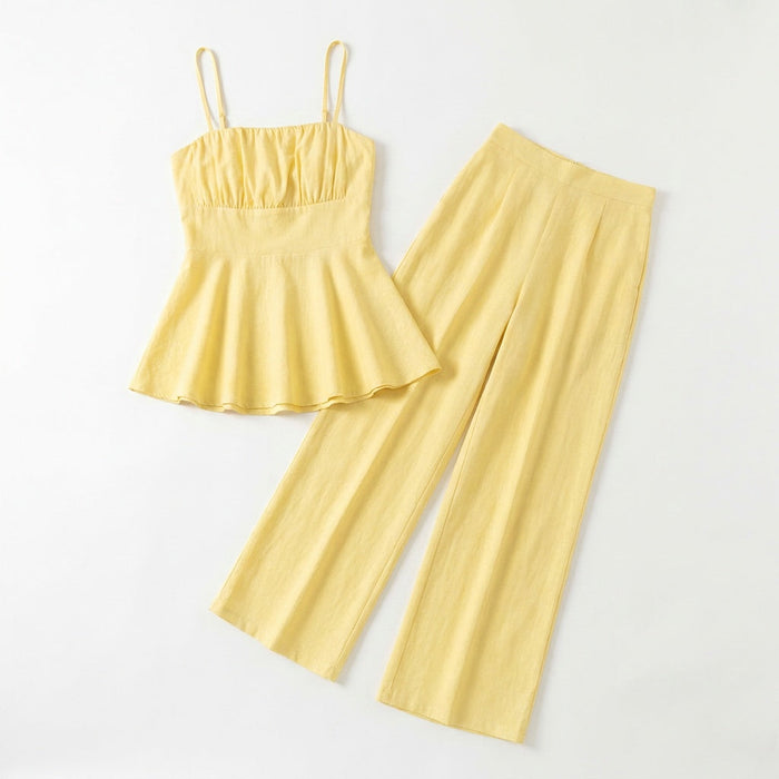 Solenza – Sommar set för kvinnor z marszczonym peplum