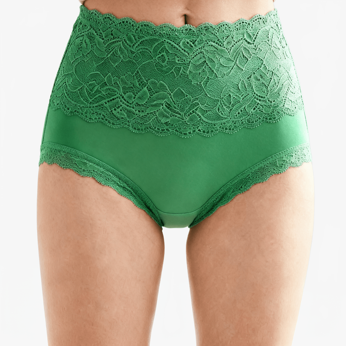 Lunelle – Blommiga koronkowe majtki med hög midja 3-pack