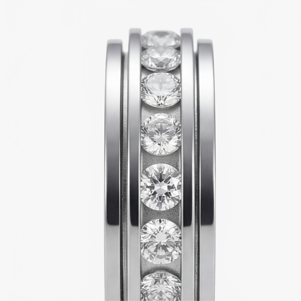 Serenova Roterande sig Ring z Cyrkoniami