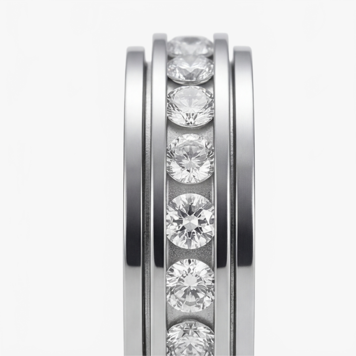 Serenova Roterande sig Ring z Cyrkoniami