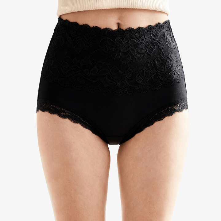 Lunelle – Blommiga koronkowe majtki med hög midja 3-pack