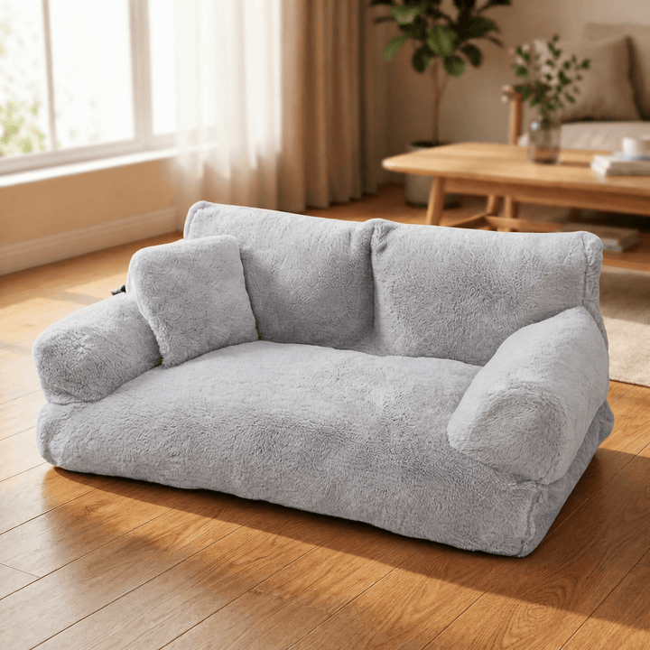 Pawluna – Pluszowa Sofa dla Zwierząt z Praniem w Tvättmaskin