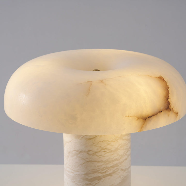 Svamp Typ Alabaster Bordslampa