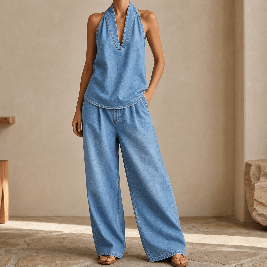 Rivella – Set Sommar z Prania Denimu w Två Delar