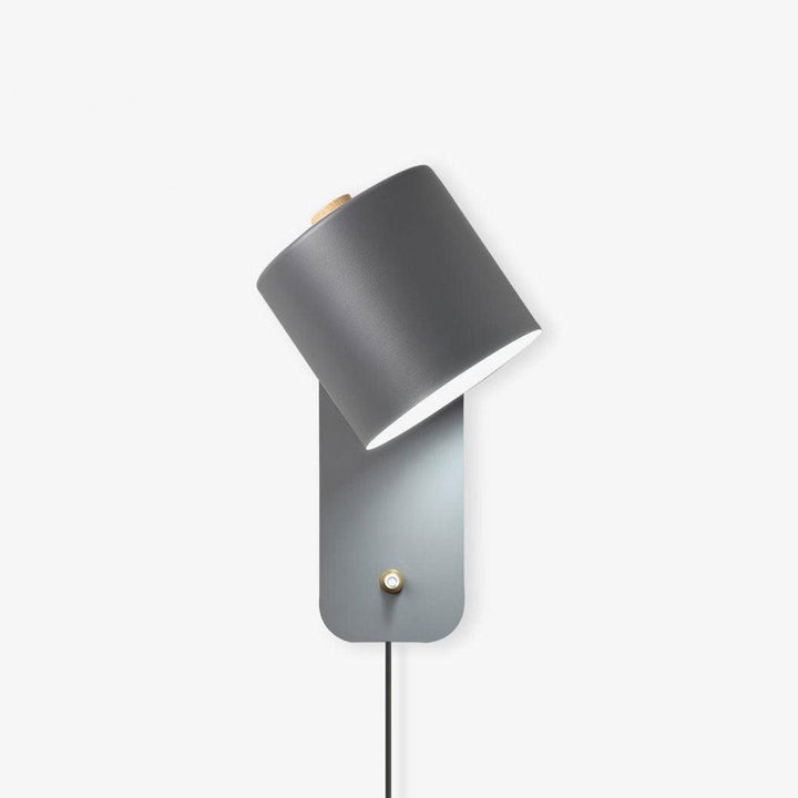 Rotbar Cylinder Vägglampa med Stickkontakt