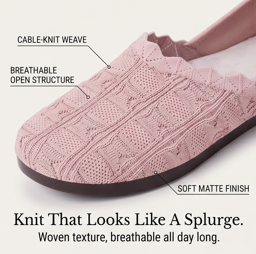 Soflyn – Luftiga Woven Slip-On Flats