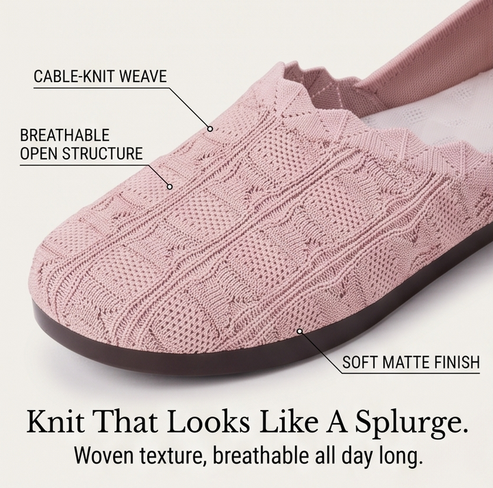 Soflyn – Luftiga Woven Slip-On Flats