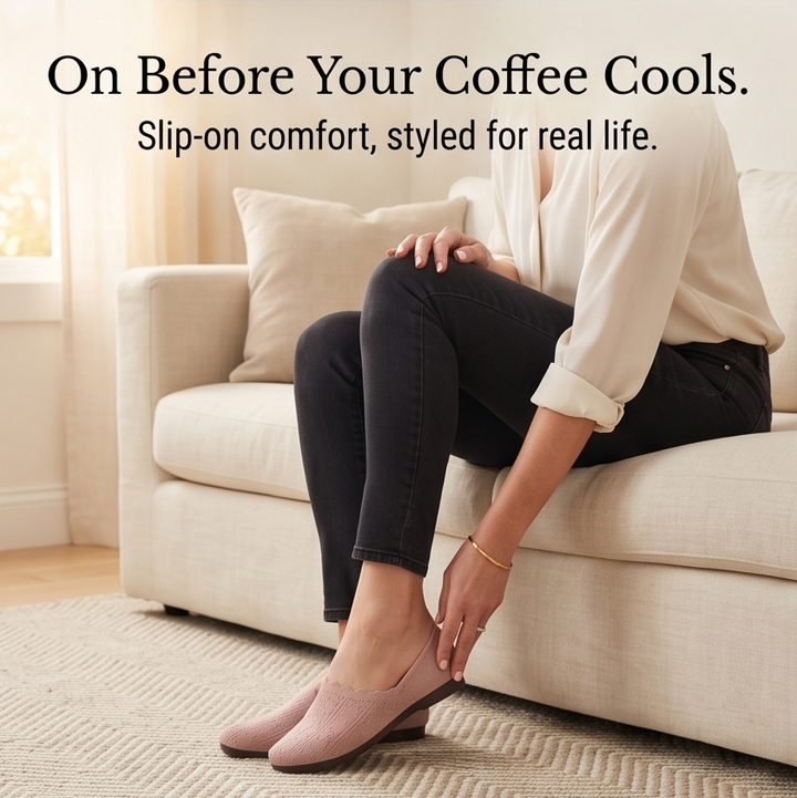 Soflyn – Luftiga Woven Slip-On Flats