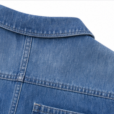 Solenna – Mjuk kombinezon z denimu z knappar framtill i kieszeniami