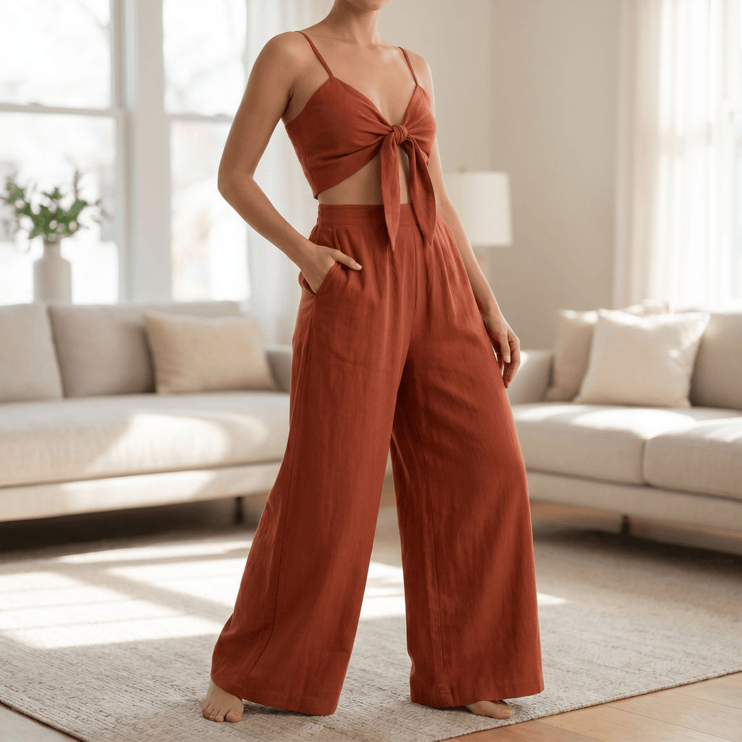 Solenza – Wspaniały Set Dwuczęściowy z Breda Spodniami