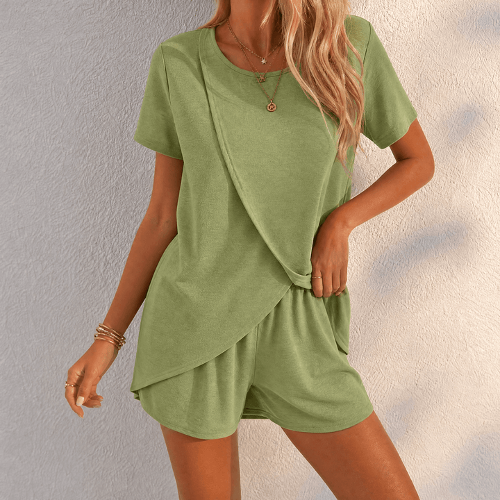 Solenza – Dam sommar set z tulipanowym dołem