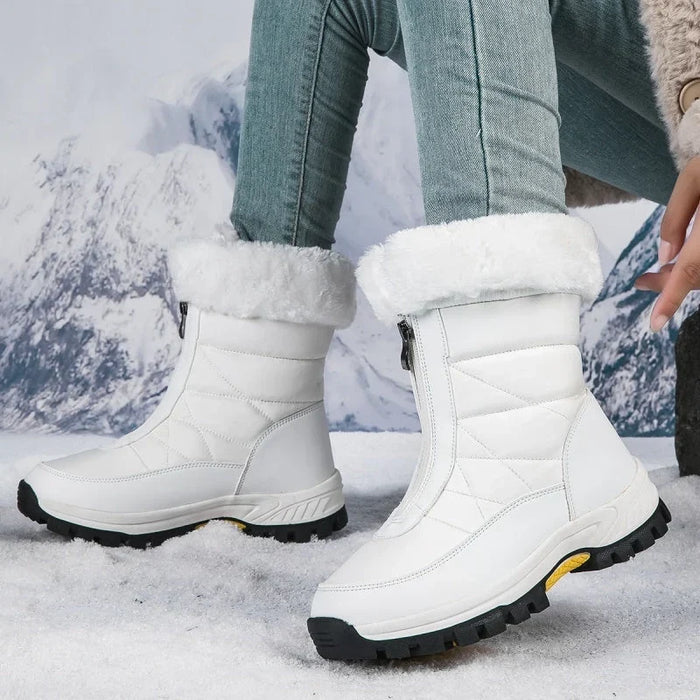 Snowlina – Śniegowce z pluszowym finish på dragkedja