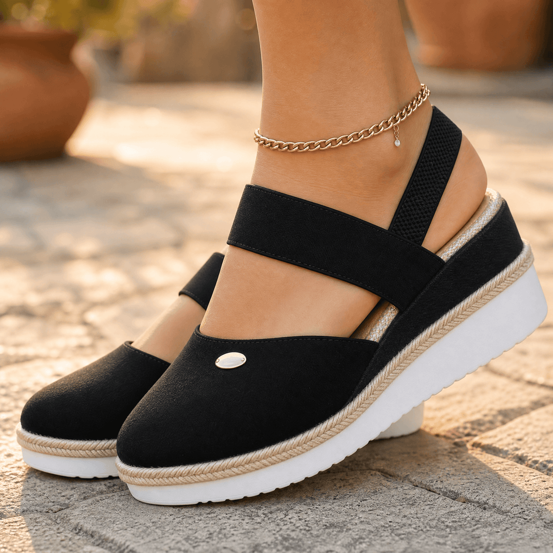 Stepwell – Bekväma sandaler på koturnie