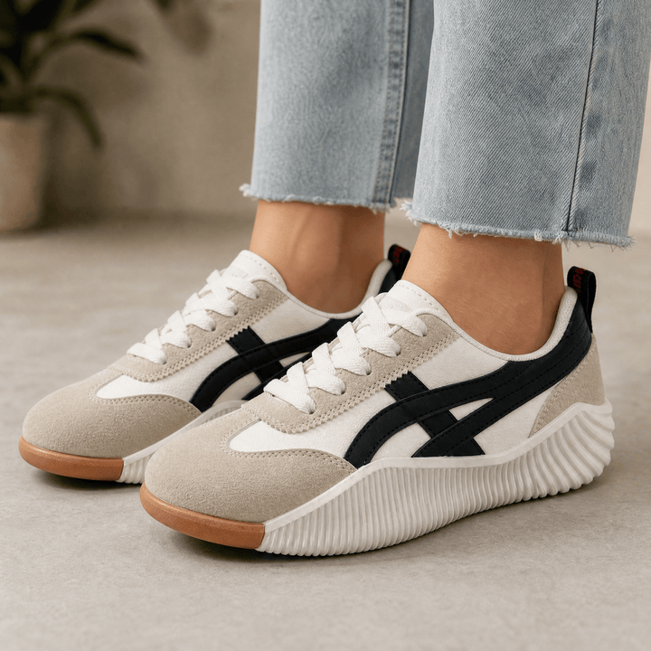 Stradia - Dam Retro Sneakers på plattform dla Komfort hela dagen